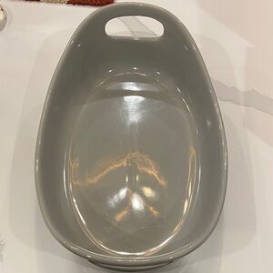 Rachael Ray Gray Stoneware Baking Dish